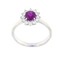 Anello Bolzoni Donna in Oro bianco Rubino 0.81 Ct AN1043-R - AN1043-R